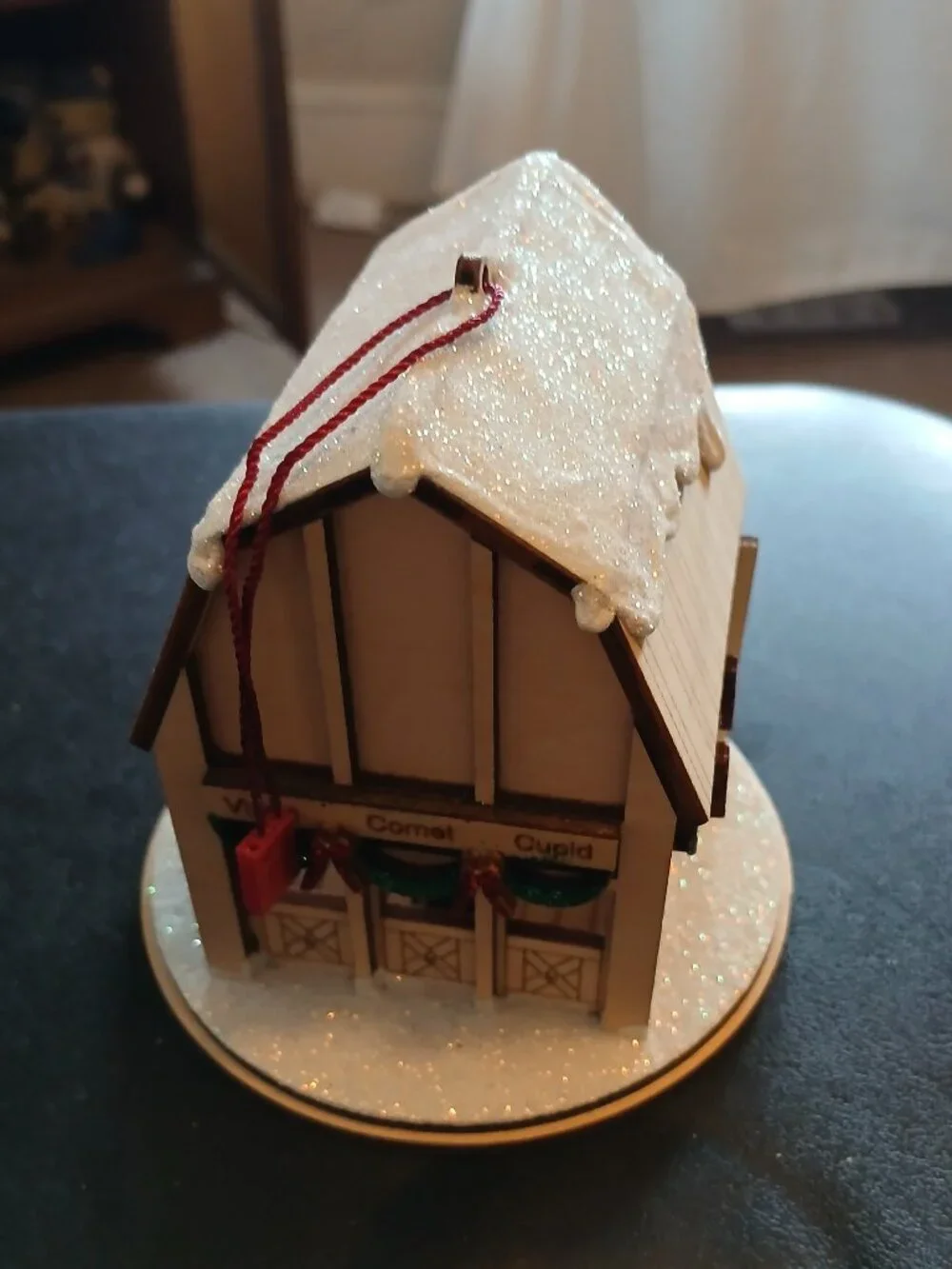 Old World Christmas 2019 Ginger Cottage Wooden Ornament 4